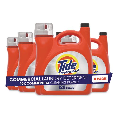 Image of Tide® PRO 80782107 Commercial HE Liquid Laundry Detergent, 170 oz Pour Bottle, 4/Carton