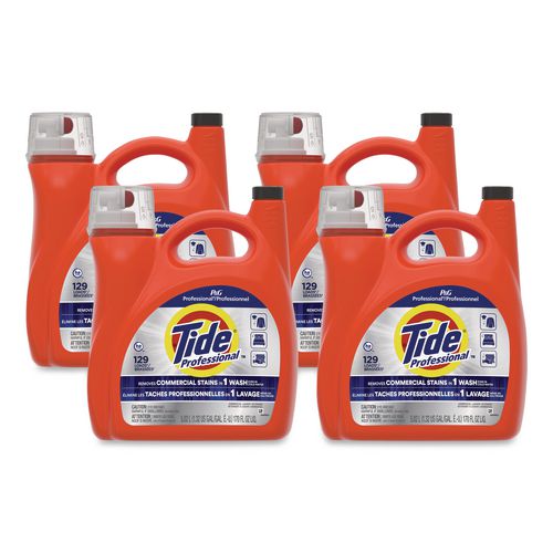 Image of Tide® PRO 80782107 Commercial HE Liquid Laundry Detergent, 170 oz Pour Bottle, 4/Carton