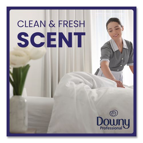 Image of Downy® Professional 80782763 Commercial Liquid Fabric Softener, Clean and Fresh Scent, 140 oz Pour Bottle, 4/Carton