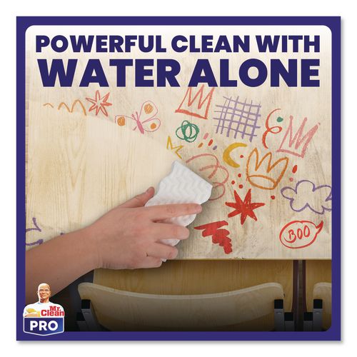 Image of Mr. Clean® PRO 80817272 Magic Eraser Ultra Pro Multi-Purpose Cleaner, 4.72 x 1.38, 2.56" Thick, White, 26/Carton