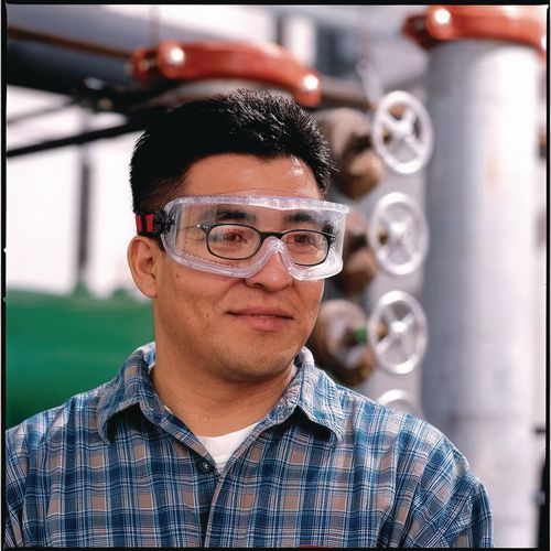 Image of Honeywell Uvex 11250800 V-Maxx Safety Goggles, Clear Anti-Fog Lens, Clear Frame