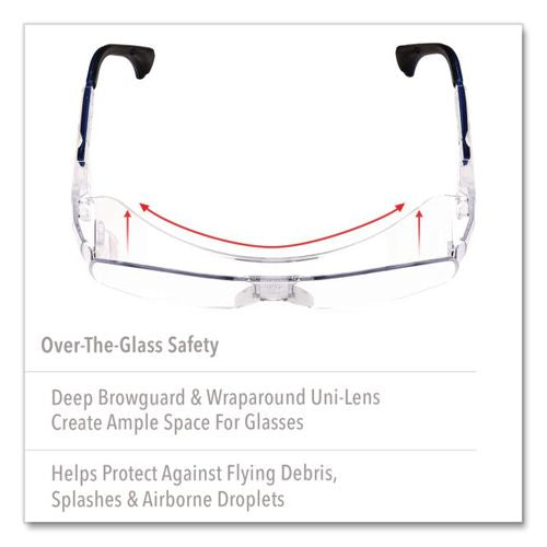 Image of Honeywell Uvex S0112 Ultra-spec 2001 OTG Eyewear S0112, Frameless OTG, Clear Single Lens