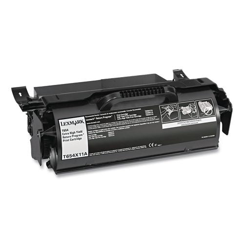 Image of Lexmark T654X11A T654x11a Return Program Extra High-Yield Toner, 36,000 Page-Yield, Black