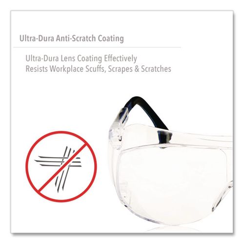 Image of Honeywell Uvex S0112 Ultra-spec 2001 OTG Eyewear S0112, Frameless OTG, Clear Single Lens