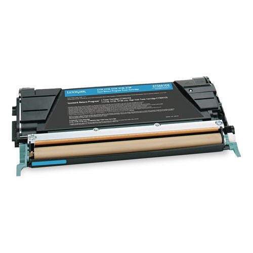 Image of Lexmark X748H1CG X748h1cg Return Program High-Yield Toner, 10,000 Page-Yield, Cyan