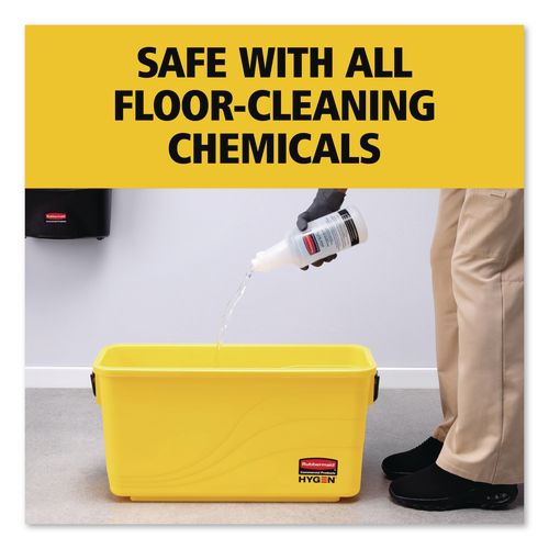 Image of Rubbermaid® Commercial HYGEN FGQ95088YEL HYGEN Charging Bucket, 6.8 gal, Yellow