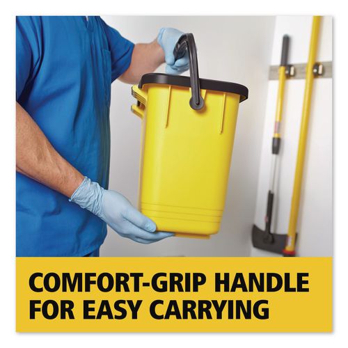 Image of Rubbermaid® Commercial HYGEN FGQ95088YEL HYGEN Charging Bucket, 6.8 gal, Yellow