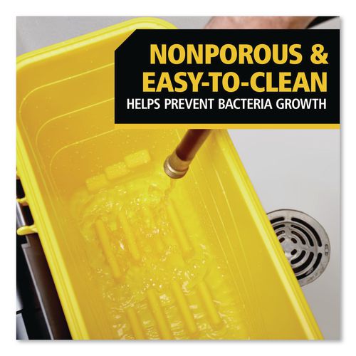 Image of Rubbermaid® Commercial HYGEN FGQ95088YEL HYGEN Charging Bucket, 6.8 gal, Yellow