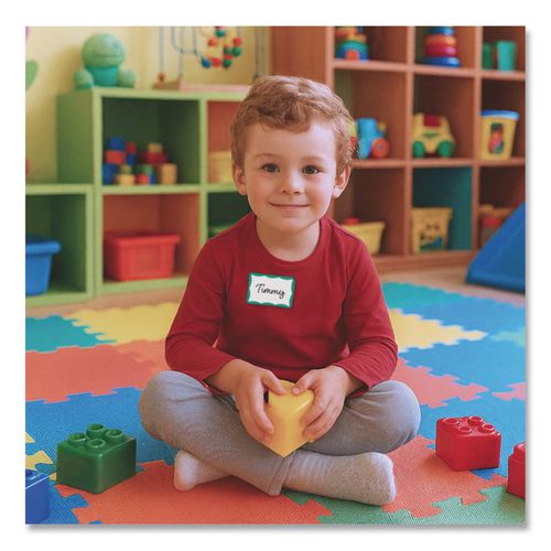 Image of C-Line® 92263 Self-Adhesive Name Badges, 3.5 X 2.25, Green, 100/box