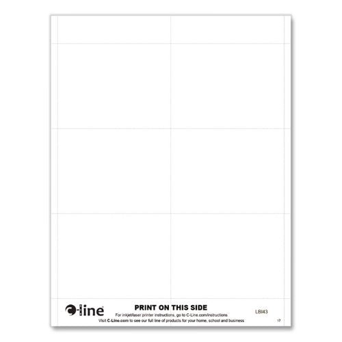 Image of C-Line® 92443 Name Badge Inserts, 4 X 3, White, 60/pack