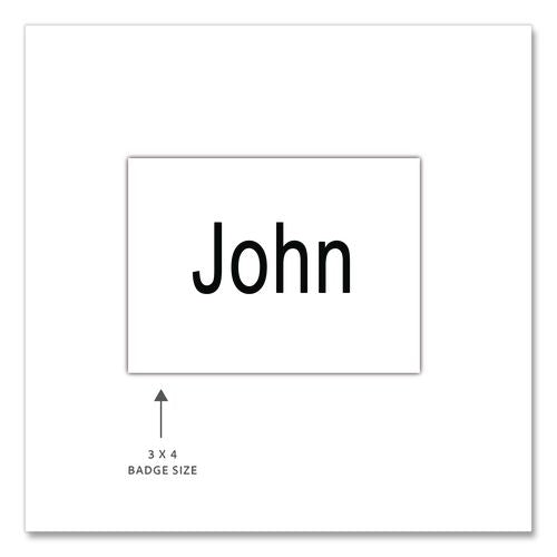 Image of C-Line® 92443 Name Badge Inserts, 4 X 3, White, 60/pack