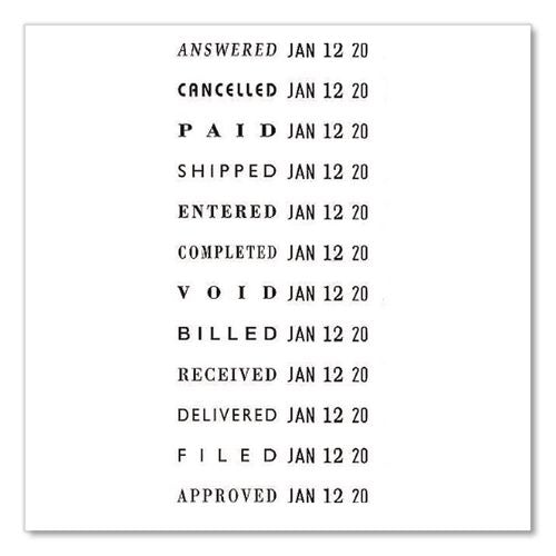 Image of COSCO 2000PLUS® 010180 Dial-N-Stamp, 12 Phrases, Five Years, 1.5 X 0.13