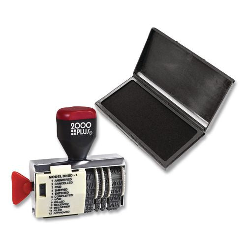 Image of COSCO 2000PLUS® 010180 Dial-N-Stamp, 12 Phrases, Five Years, 1.5 X 0.13
