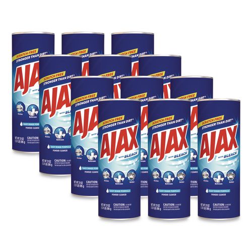 Image of Ajax® 61034403 Powder Cleanser with Bleach, Fresh Scent, 21 oz Canister, 12/Carton