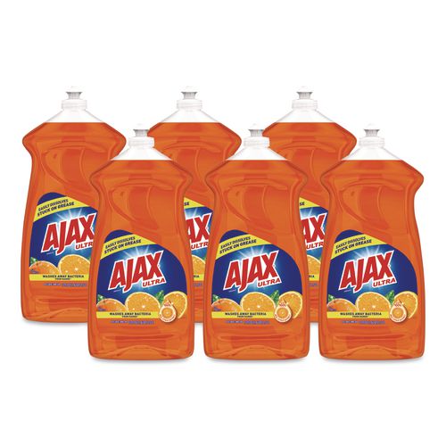 Image of Ajax® 149860 Dish Detergent, Liquid, Orange, 52 oz, Bottle, 6/Carton