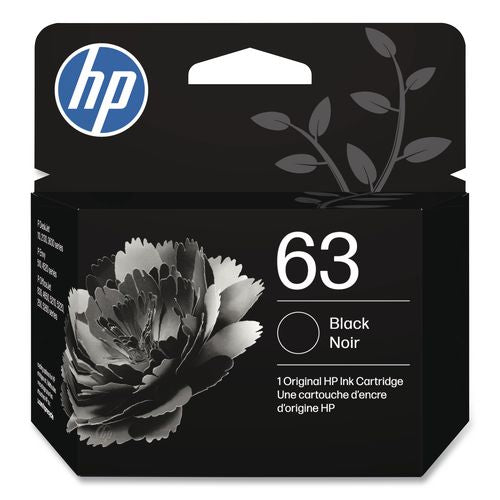 Image of HP F6U62AN#140 HP 63, (f6u62an) Black Original Ink Cartridge