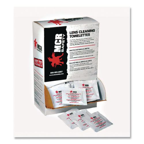 Image of MCR Safety LCT Lens Cleaning Towelettes, 100/box