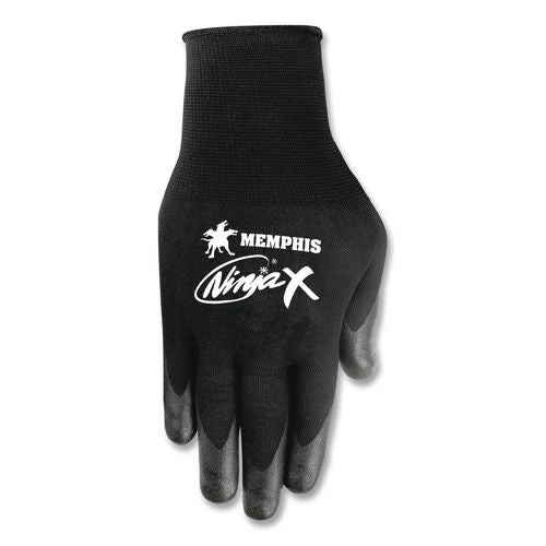 Image of MCR Safety N9674L Ninja X Gloves, EN388: 412X, Large, Black, Pair