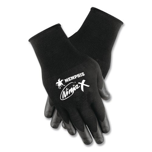 Image of MCR Safety N9674L Ninja X Gloves, EN388: 412X, Large, Black, Pair