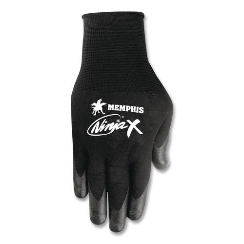 Image of MCR Safety N9674S Ninja X Gloves, EN388: 412X, Small, Black, Pair