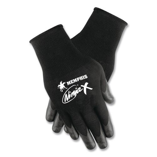 Image of MCR Safety N9674S Ninja X Gloves, EN388: 412X, Small, Black, Pair