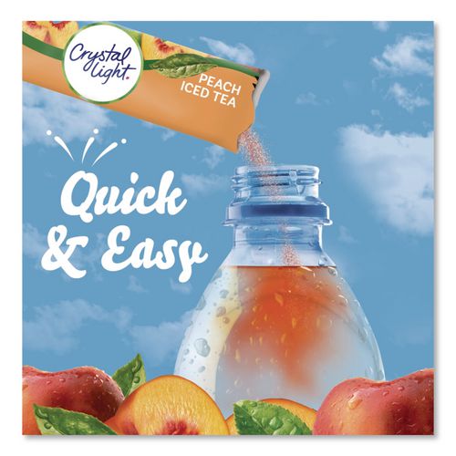 Image of Crystal Light® GEN00797 Flavored Drink Mix, Peach Tea, 30 .09oz Packets/box