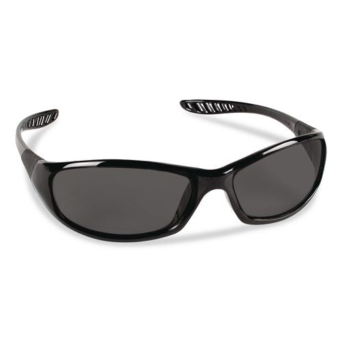 Image of KleenGuard 25714 Hellraiser Safety Glasses, Black Full Frame, Smoke Dual Lens