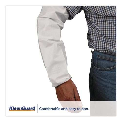 Image of KleenGuard KCC 44480 A40 Sleeve Protectors, One Size Fits Most, White, 200/Carton
