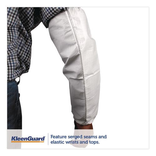 Image of KleenGuard KCC 44480 A40 Sleeve Protectors, One Size Fits Most, White, 200/Carton