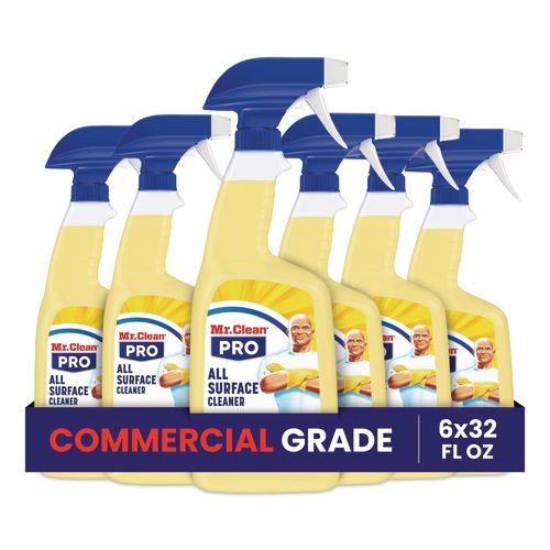 Image of Mr. Clean® PRO Commercial All Surface Cleaner, Unscented, 32 oz Spray Bottle, 6/Carton