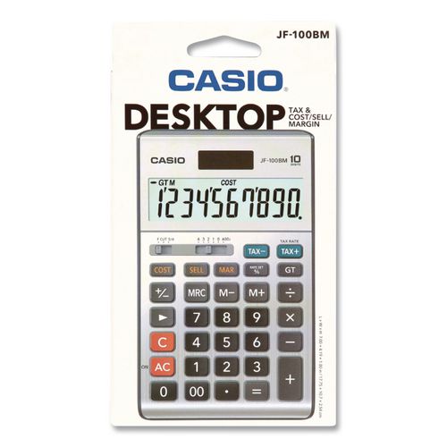 Image of Casio® JF100BM Jf100ms Desktop Calculator, 10-Digit Lcd