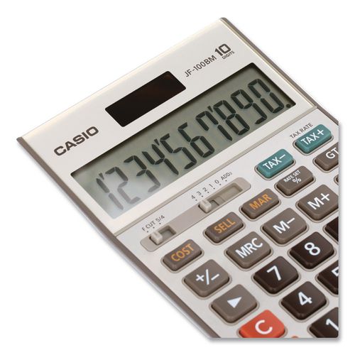 Image of Casio® JF100BM Jf100ms Desktop Calculator, 10-Digit Lcd