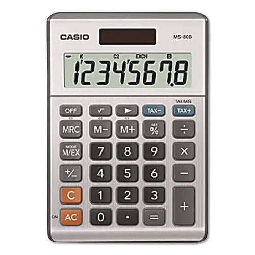 Image of Casio® MS-80B Ms-80b Tax And Currency Calculator, 8-Digit Lcd
