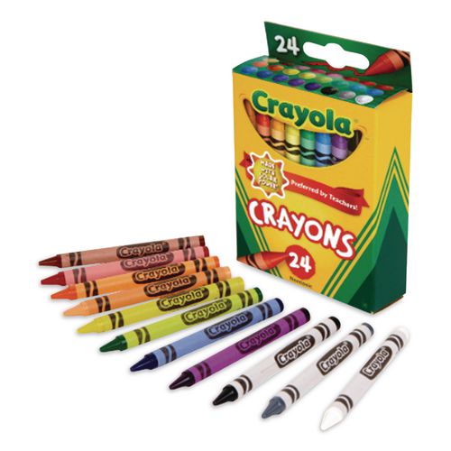 Image of Crayola® 52-3036 Classic Color Crayons, Regular Size, 24 Assorted Colors, 24/Pack, 24 Packs/Box