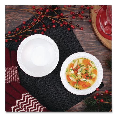 Image of SOLO® 12BWWCR Concorde Foam Bowls, 12 oz, White, 125/Pack