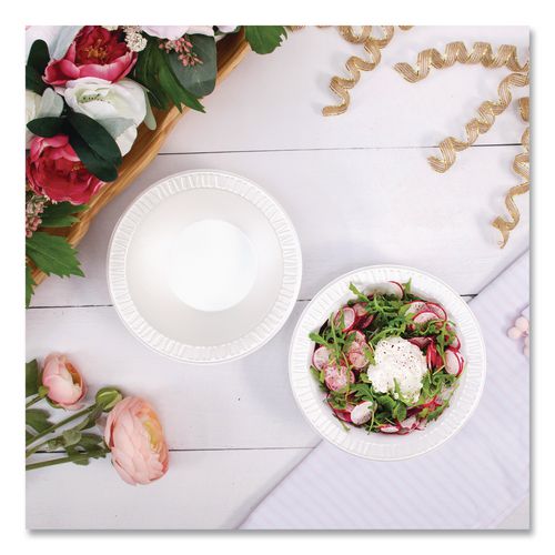 Image of SOLO® 12BWWCR Concorde Foam Bowls, 12 oz, White, 125/Pack