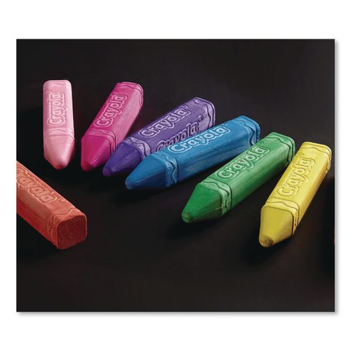 Image of Crayola® 51-2048 Washable Sidewalk Chalk, 4" x 0.88" Diameter, 48 Assorted Bright Colors, 48 Sticks/Set