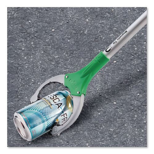Image of Unger® NT080 Nifty Nabber Trigger-Grip Extension Arm, 2.6 ft, Aluminum/Green