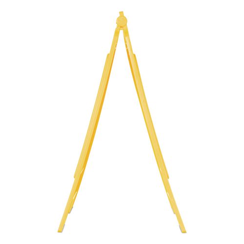 Image of Boardwalk® 3690904 Site Safety Wet Floor Caution Sign, 2-Sided, 10 x 2 x 26, Yellow
