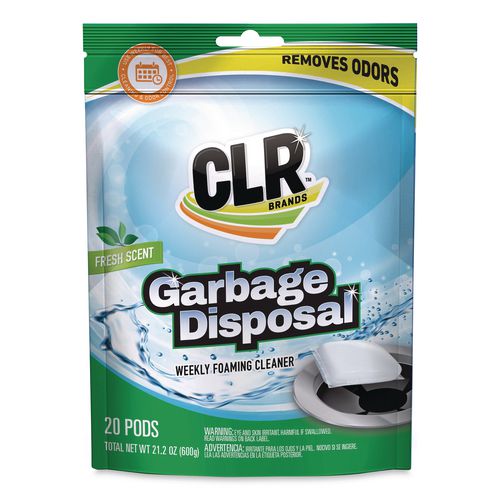 Image of CLR® GDC-6 Garbage Disposal Pods, Fresh Scent, 5 Pods/Pack, 6 Packs/Carton