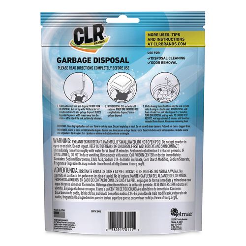 Image of CLR® GDC-6 Garbage Disposal Pods, Fresh Scent, 5 Pods/Pack, 6 Packs/Carton
