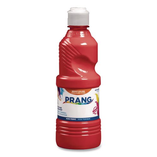Image of Prang® X21601 Ready-To-Use Tempera Paint, Red, 16 Oz Dispenser-Cap Bottle