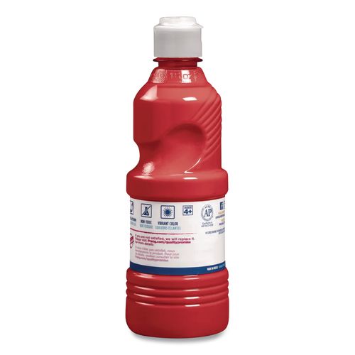 Image of Prang® X21601 Ready-To-Use Tempera Paint, Red, 16 Oz Dispenser-Cap Bottle