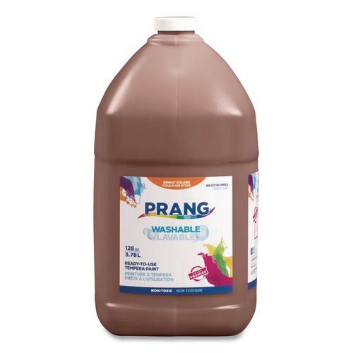 Image of Prang® X10608 Washable Paint, Brown, 1 Gal Bottle