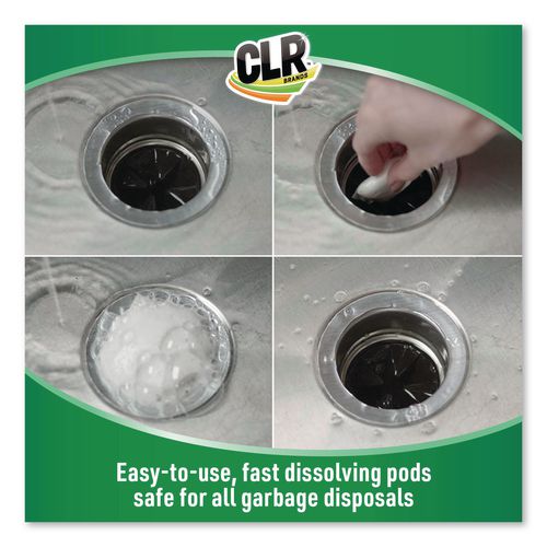 Image of CLR® GDC-6 Garbage Disposal Pods, Fresh Scent, 5 Pods/Pack, 6 Packs/Carton