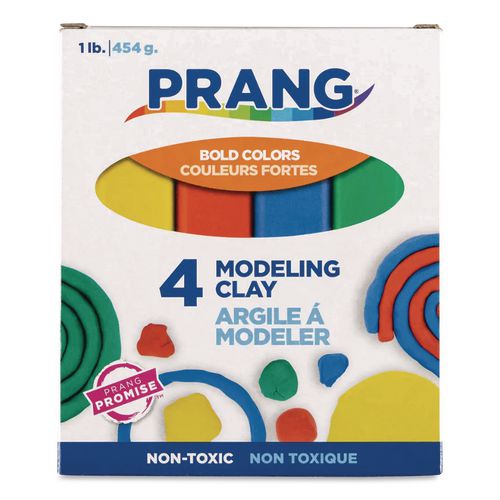 Image of Prang® X00740001 Modeling Clay Assortment, 0.25 Lb Each, Blue, Green, Red, Yellow, 1 Lb