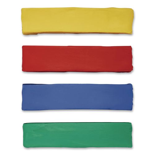 Image of Prang® X00740001 Modeling Clay Assortment, 0.25 Lb Each, Blue, Green, Red, Yellow, 1 Lb
