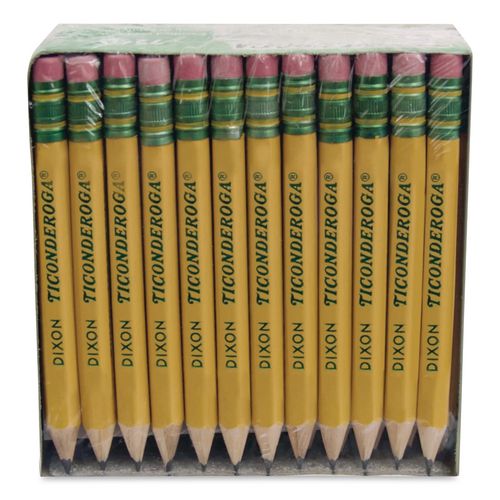 Image of Ticonderoga® X13472 Golf Pencils, Hb (#2), Black Lead, Yellow Barrel, 72/box