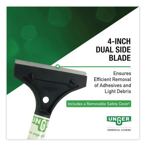 Image of Unger® LH12C Light-Duty Scraper with 48" Handle, 4" Blade