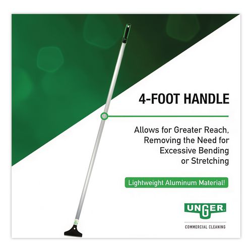 Image of Unger® LH12C Light-Duty Scraper with 48" Handle, 4" Blade